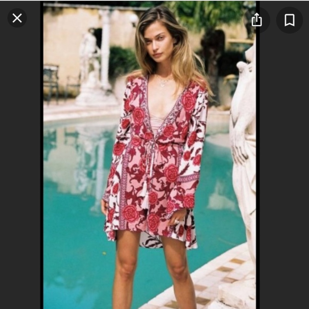 Arnhem Carolina rose kimono dress aus 8 us small